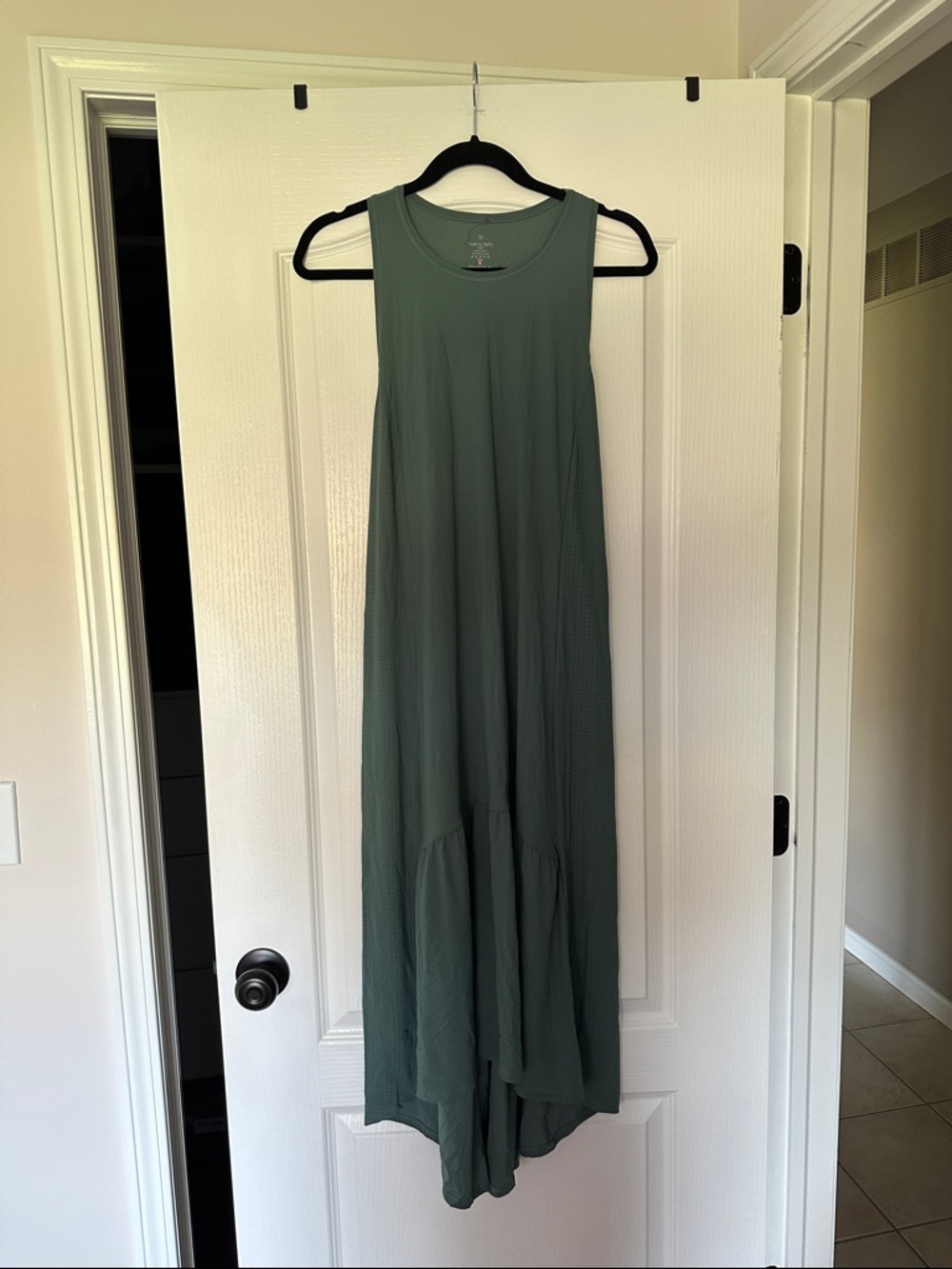 Sweaty Betty Olive Green Sleeveless Maxi Dress